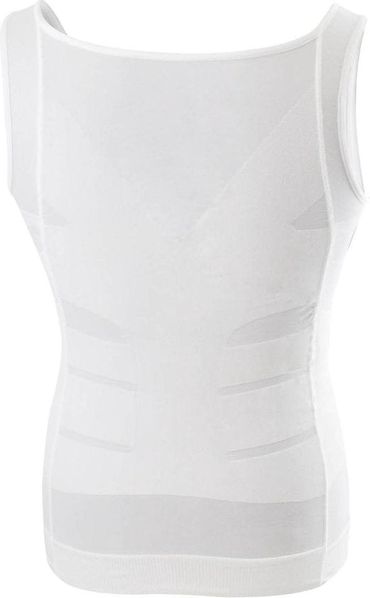 Figurformendes Unterhemd – Herren, Weiß - Größe XXL
