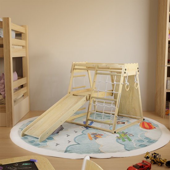 Mini-Spielplatz für Kinder - Mit Rutsche - Natürliche Spielgeräte