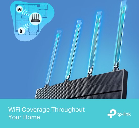 TP-Link Archer AX12 – Router – Dualband – Wi-Fi 6 – 1500 Mbit/s