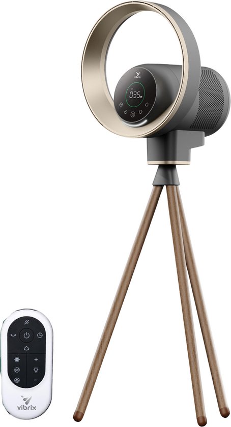 AuraFlow Luftreiniger - mit App - 50 m² - HEPA Filter - Ionisator - Fernsteuerung