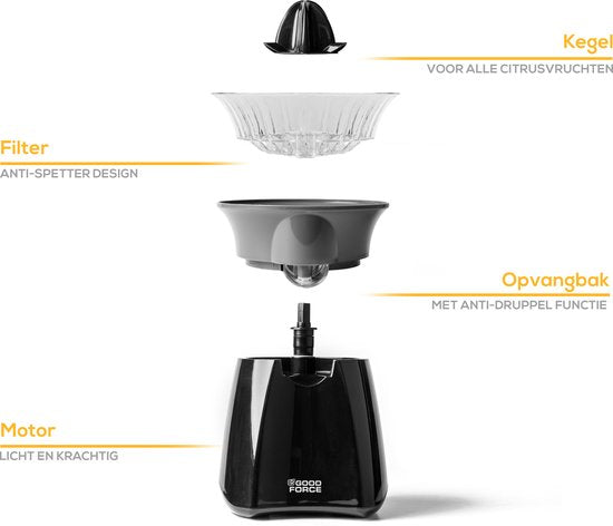 GoodForce Zitruspresse - Elektrische Orangenpresse - Obstpresse - Zitronenpresse