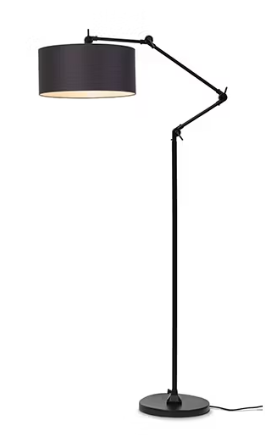 It's About Romi Stehleuchte Amsterdam - Schwarzer Stoff - 190 x 47 x 70 cm