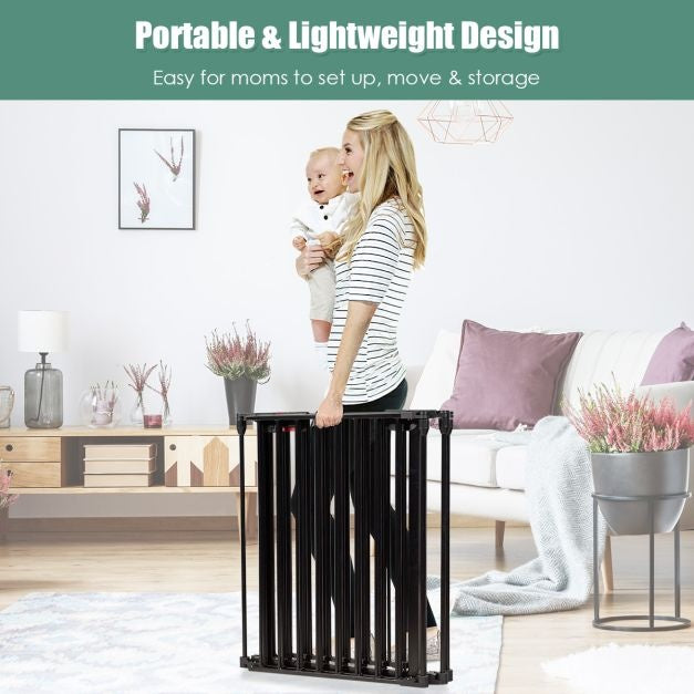 Coast Baby-Tier-Sicherheitsbox - 6 Platten - 120 x 102 x 74 cm - Schwarz
