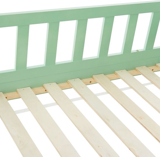 Kinderbett Marli - 90 x 200 cm - Mint - inkl. Bettkästen