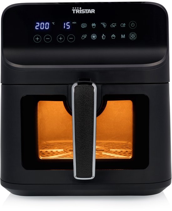 Tristar FR-9037 – Airfryer XXL – 6,2 l – Mit Sichtfenster – 10 Garprogramme – PFAS-frei