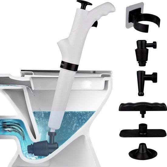 Rostem Abfluss-Entblocker – Toiletten-Entblocker – Hochdruck-Entblocker – Waschbecken-Entblocker – Weiß