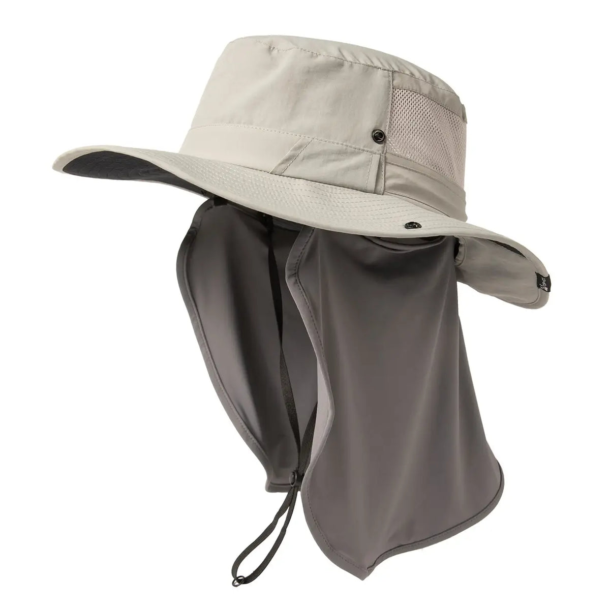 Top-Ex Sonnenhut mit Nackenschutz – UPF 50+ – M/L 57–59 cm – Grau