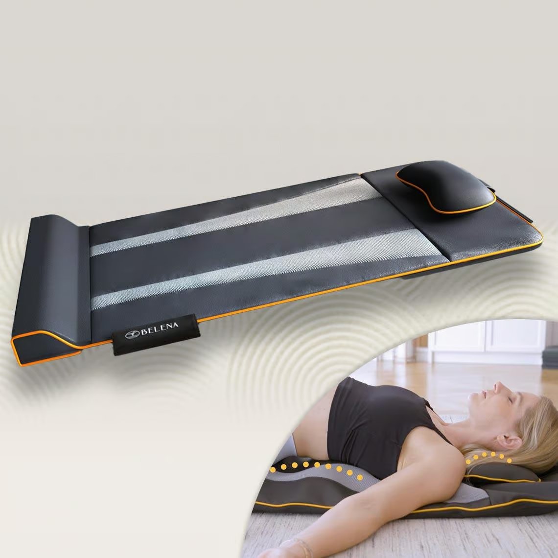 Belena Air Stretch – elektronische Stretch- und Massagematte – Einfache Bedienung – Individuell anpassbare Einstellungen – 25 Jahre Qualität