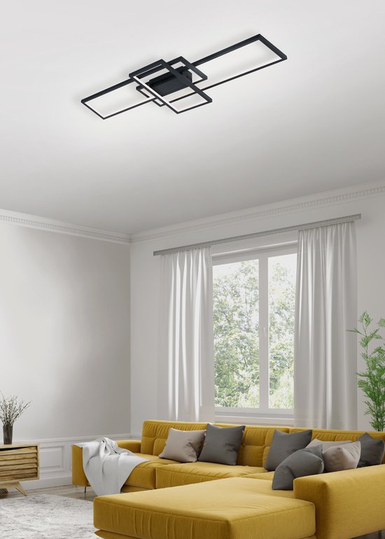 TRIO THIAGO – Deckenleuchte – Anthrazit – inkl. 1x SMD 36 W – Kabelschalter – schwenkbar – FLEX – Connect