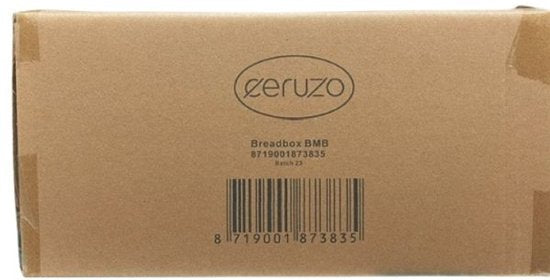 Ceruzo Brotkasten aus Bambus – Brotkasten mit Rollverschluss – 38 cm