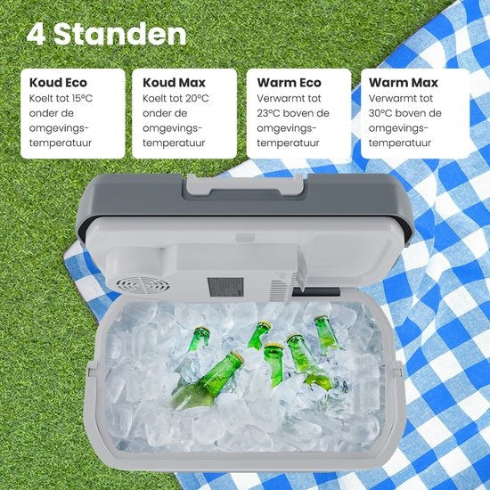 Auronic Electric Kühlbox - Kühlbox - 20L - 12V und 240V - Grau