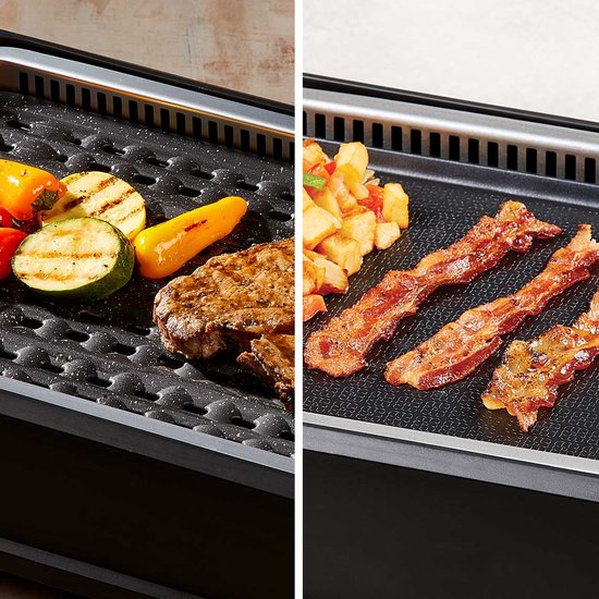 PowerXL Smokeless Grill - Elektrogrill - Rauch- & geruchloses Grillvergnügen - Grill- & Aromafunktion - Antihaftbeschichtung - 1500 Watt