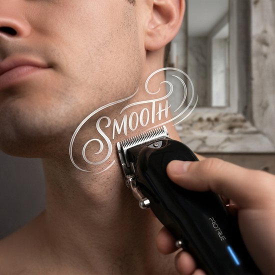 Haarschneidemaschine für Männer – 20-teiliges Friseurset – Trimmer für Kopf und Bart – Haarschneideset mit Friseurschere