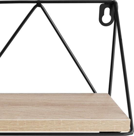 tectake - 2 Wandregale Rockport Industrie hellbraun - 404432