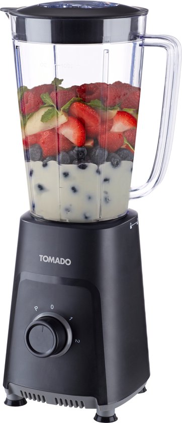 Tomado TTB1001B - Mixer - 1 Liter - 2 Geschwindigkeiten - 300W - Pulsmodus - Schwarz