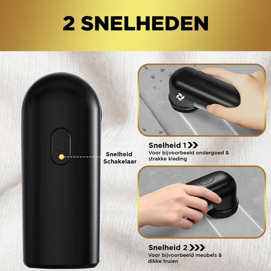 MostEssential Luxus-Fusselentferner - Fusselknipser - Entwirrer - Entwirrer - Kleiderrolle - Kleiderbürste - Fusselentferner - Inklusive 3 Ersatzklingen