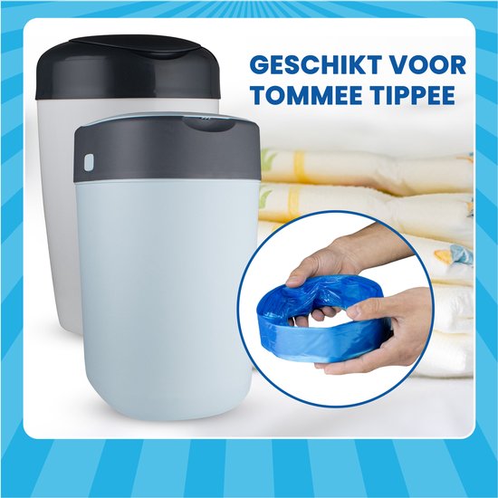 Saaf Windeleimer Refill geeignet für Tommee Tippee - 12 Stück - ±2760 Windeln - Geeignet für Sangenic und Twist & Click