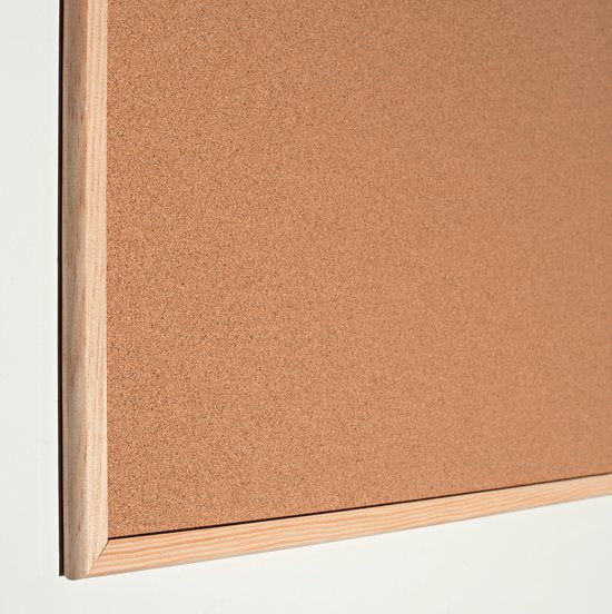 Esselte Pinnwand – Kruk – 80 x 60 cm – Mit Reißzwecken – Naturbraun