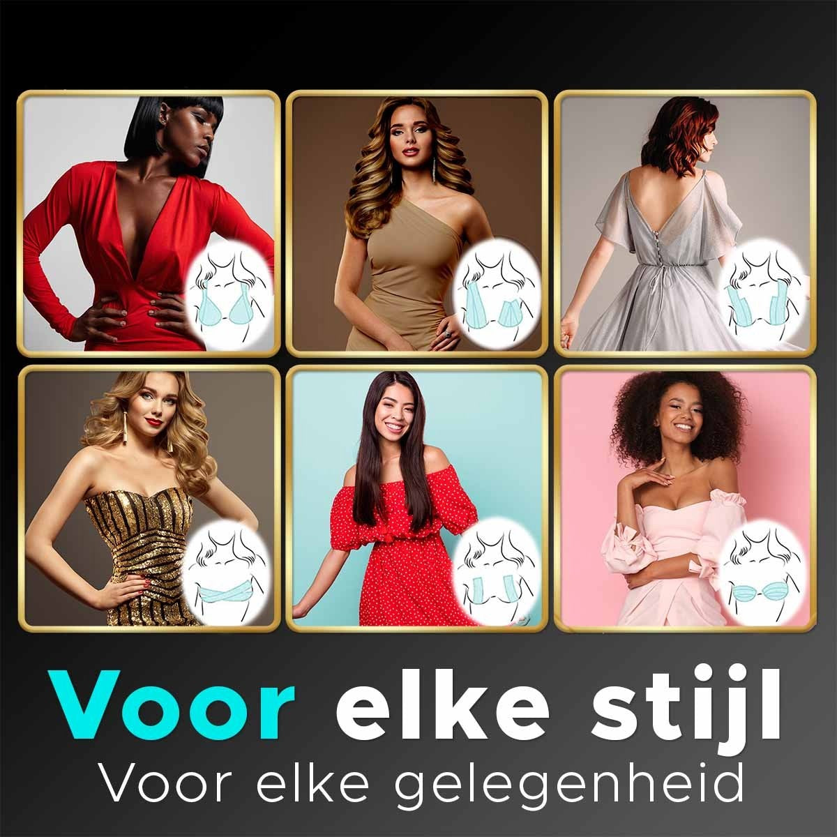 Levanda transparentes Brustband 5 Meter- unsichtbares Brustband inkl. Brustwarzenabdeckungen- trägerloses BH Klebeband - Modeband Brüste