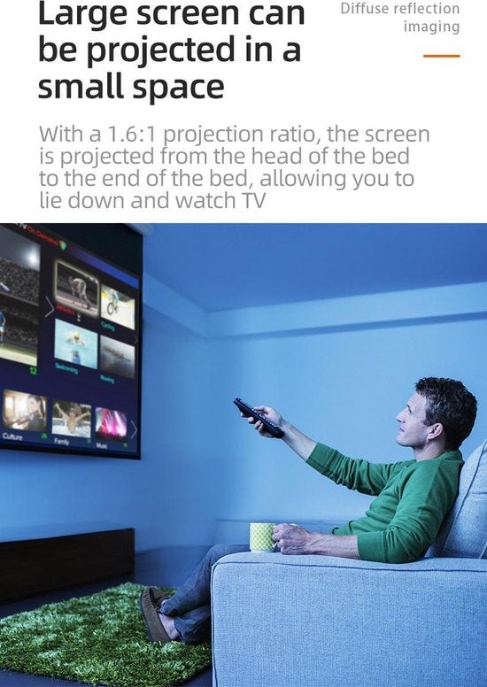 Fuegobird Smart Mini Beamer-Support Mobiltelefon drahtlose gleichen Bildschirm