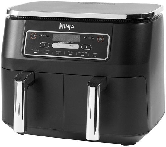 Ninja Doppel-Heißluftfritteuse XXL – 7,6 Liter – Modell 2020 – Dual-Zone-Technologie – AF300EU