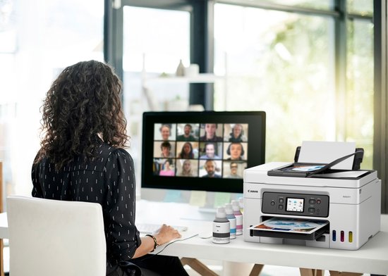Canon MegaTank MAXIFY GX4050 – All-in-One-Tintenstrahldrucker mit Tintenbehälter – Weiß