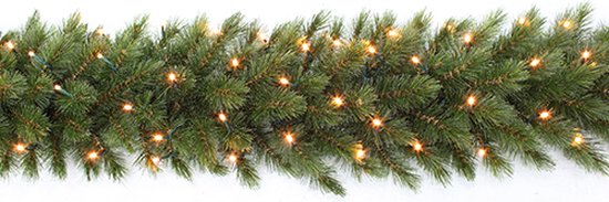 Triumph Tree Forest Frosted Girlande mit LED-Beleuchtung - L270 cm - Grün