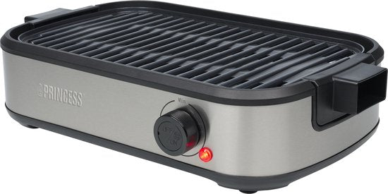 Princess Table Chef Purify – 103215 – Tischgrill – 35 x 21 cm – Tischgrill und Barbecue mit Luftfiltersystem – Integrierte Absaugung – Bis zu 260 Grad – PFAS-frei – 1800 W