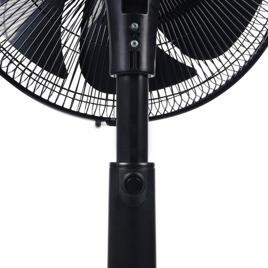 Princess DC Standventilator – besonders leise – ⌀40 cm – 24 Geschwindigkeitsstufen – Höhenverstellbar – 4 Windmodi – 1–24-Stunden-Timer – 90°-Oszillation – Mit Fernbedienung – 354860