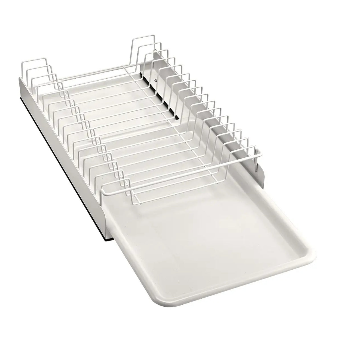 VIVREAL S3825W Ausziehbarer Abtropfkorb mit Auffangschale – 39 x 25,2 x 8 cm