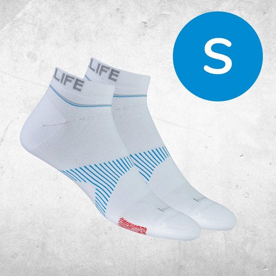 NeuroSocks NoShow weiß S (35-38) - - Socken - Wellness - Für Arbeit, Sport und Freizeit - Neuro Tech-Muster „VOXX HPT Pattern“