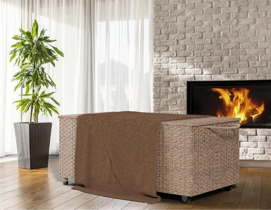 Casaria Aufbewahrungsbox - Wetterfest 122x56x61cm 360L - Creme