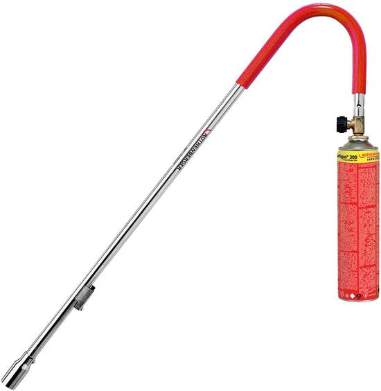 Rothenberger Universal-Gasbrenner – Unkrautbrenner – Dachbrenner – mit Piezo-Zündung – inkl. Gasflasche