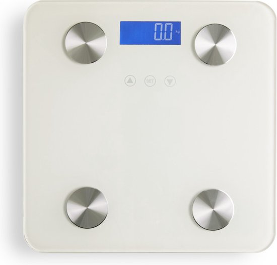 Technosmart Waagen - Personenwaage - Slim - Batteriebetrieben - 180 kg - 2 x 28 x 28 cm