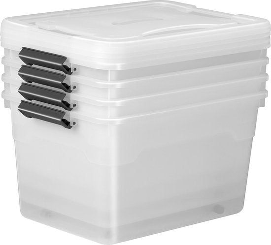 Aufbewahrungsbox / Storage Box 45 L - Kunststoff - 4-teilig - inkl. Deckel