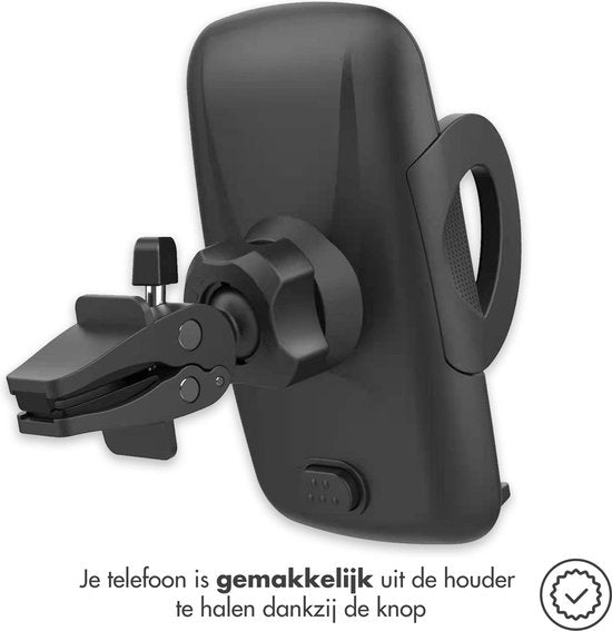 imoshion Telefonhalterung Auto-Belüftung - GSM-Halterung - Autozubehör - Einstellbar - Universal - Carbon - Telefonhalterungen Auto - Schwarz