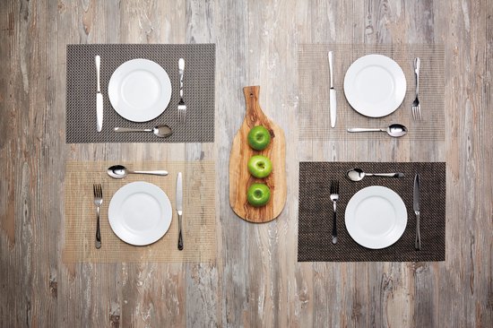 Tischset gewebt - Grau Metallic, 30x45cm - KitchenCraft