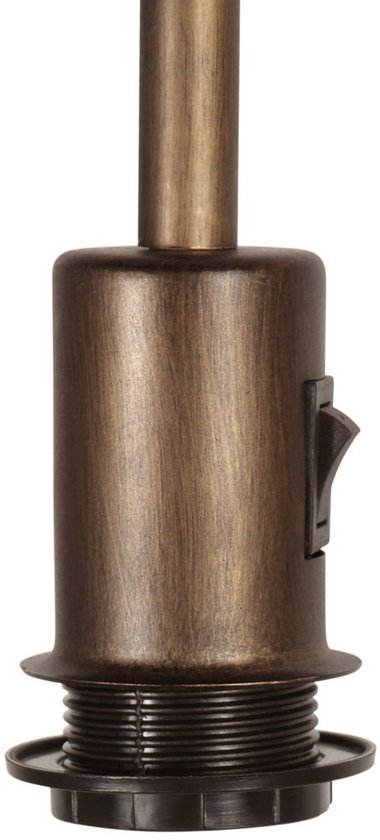 Stehlampe aus Bronze, 152 cm hoch, Stange 4737BR mit E27-Fassung, ohne Lampenschirm – Mexlite, zeitloses Metalldesign