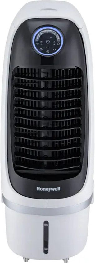 Honeywell Air Cooler - Ventilator, Luftbefeuchter und Luftkühler - Mobiles Klimagerät ohne Schlauch - Luftkühler 65dB - Räume bis zu 20m2 - Fernbedienung und Timer - Wassertank 10L - 81,2 x 39,4 cm