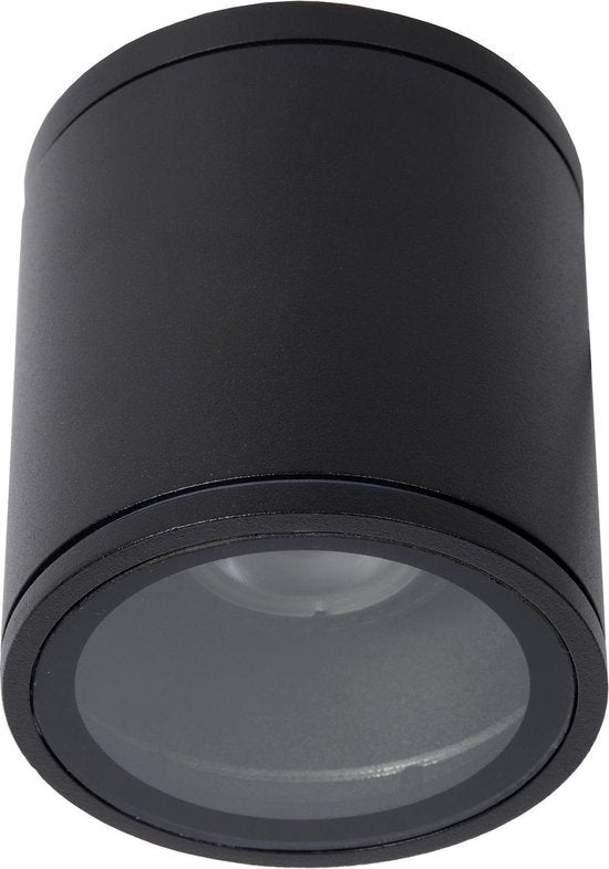 Lucide AVEN – Deckenstrahler (Deckenleuchte) für das Badezimmer – Ø 9 cm – 1xGU10 – IP65 – Schwarz