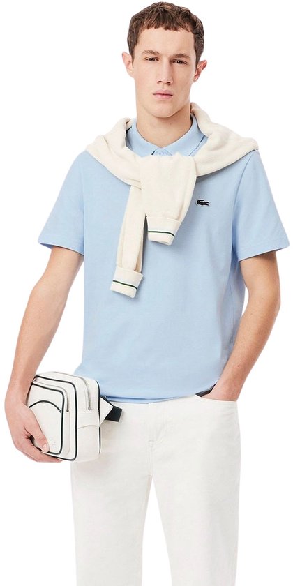 Lacoste Poloshirt „Breathable“, hellblau – Größe L – Herren