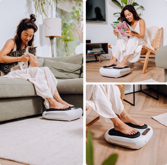 CALMENTA® Durchblutungsgerät - Für Beine, Füße und Rücken - Durchblutung - Beintrainer - Vibrationsplatte - Neuropathie - Durchblutungsgerät