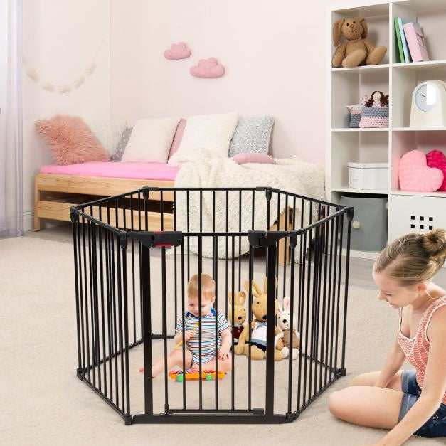 Coast Baby-Tier-Sicherheitsbox - 6 Platten - 120 x 102 x 74 cm - Schwarz