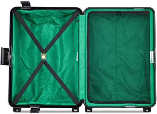 Delsey Paris x United Colors Of Benetton – Color Block – 66 cm Reisekoffer – Schwarz