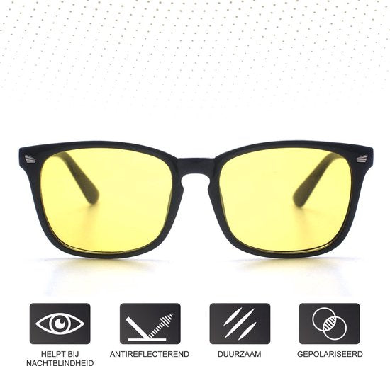 LC Eyewear Nachtbrille - Computerbrille - Abendbrille - Blaulichtbrille ohne Stärke - Nachtbrille für Auto oder Motorrad - Displaybrille - Blaulichtbrille - Autobrille