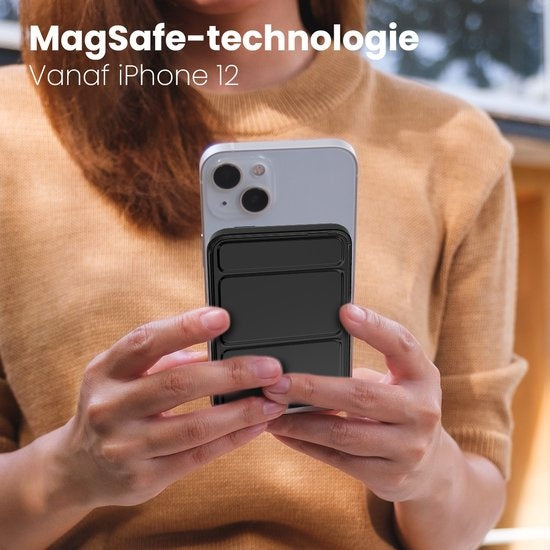 Auronic Powerbank - 10.000 mAh - 22,5W - iPhone 12/13/14/15 Schnellladegerät - Magnetisches und drahtloses Laden - Schwarz