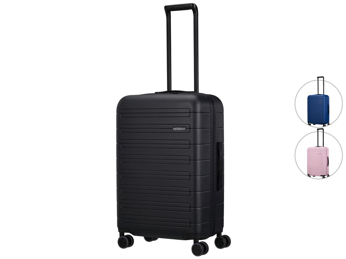American Tourister Novastream Spinner Trolley – Erweiterbar – TSA-Schloss – Größe 67 cm – Dark Slate