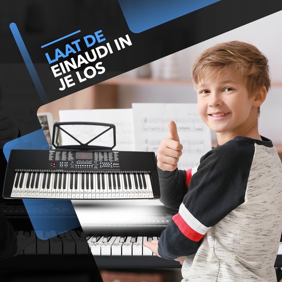 Finesse Keyboard Piano met Standaard & Accessoires - 61 Keys - Elektrische Piano - Kind - New Orleans