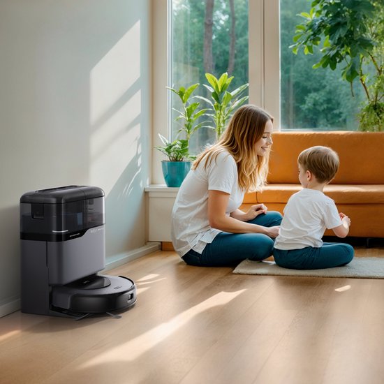 Eufy Omni C20 beutellos, Schwarz, Grau