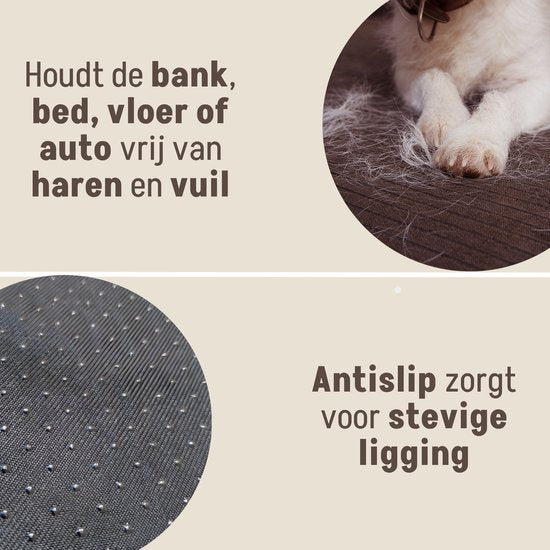 By Cee Cee Original Hundedeckenbank - Hundedeckenbank - Hundekorb - Premium - komplett mit Reißverschluss - Rippengewebe - Mocha Taupe - 90x90 - Größe M